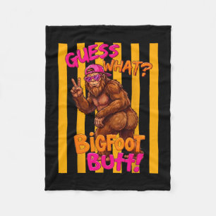 Raad eens grotevoet bill funny sasquatch squatch fleece deken