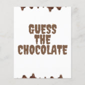 Raad eens het Chocolate Baby shower Game (Achterkant)