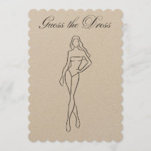 Raad eens het dress Vrijgezellenfeest Game