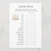 Raad eens het spel Baby Elephant Kaart (Voorkant)