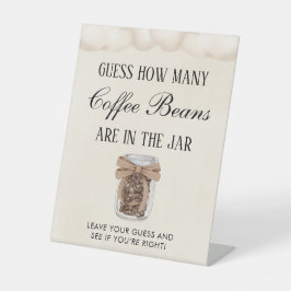 Raad eens hoeveel Baby Baby shower brouwt Reclamebord Met Voetstuk