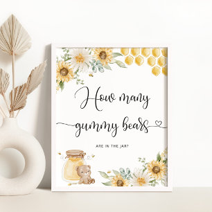 Raad eens hoeveel beren er in de pot zitten poster