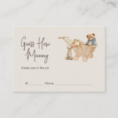 Raad eens hoeveel Boho Nursery Baby shower Game Informatiekaartje (Voorkant)