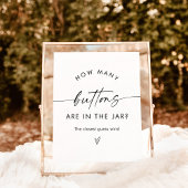 Raad eens hoeveel Buttonnen gamen | Neutraal Baby  Poster