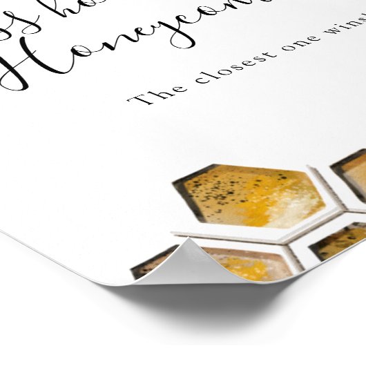 Raad eens hoeveel Honeycombi Shower Game Poster (Hoek)