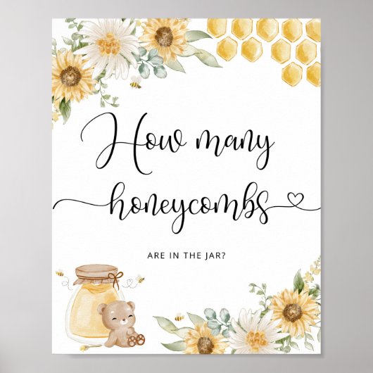 Raad eens hoeveel honingraten er zijn in het poste poster (Voorkant)