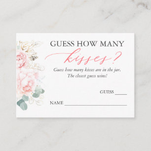 Raad eens hoeveel Kisses spelkaarten Informatiekaartje