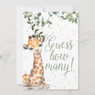 Raad eens hoeveel kleine Baby showers Poster Kaart