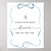 Raad eens hoeveel kusjes er in de blauwe pot zitte poster (Voorkant)