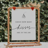 Raad eens hoeveel kusjes er in de pot zitten poster