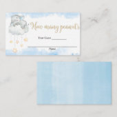 Raad eens hoeveel pindaketten baby shower inbrenge informatiekaartje (Voorkant / Achterkant)