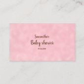 Raad eens hoeveel pinda's olifant Baby shower game Informatiekaartje (Achterkant)