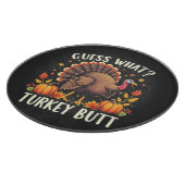 Raad eens? Kerstboter Thanksgiving Grappig Snijplank (Hoek)