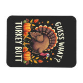 Raad eens? Kerstmis kont Thanksgiving Grappig Magneet (Horizontaal)