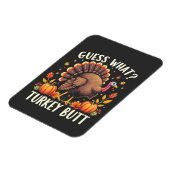 Raad eens? Kerstmis kont Thanksgiving Grappig Magneet (Linkerzijde)