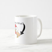 Raad eens? Kip Butt. Grappig Koffiemok (Voorkant rechts)