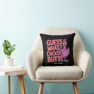 Raad eens? Kippenkont! Grappig ontwerp Kussen