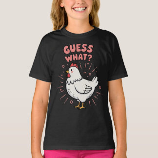 Raad eens Kippenkont Grappige Preppy  T-shirt