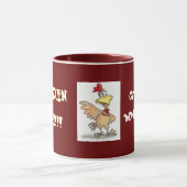 raad eens!!, kippenkont!!! mok (Midden)