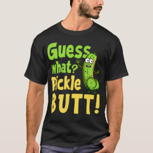 Raad eens komkommer kont grappige komkommer meme k t-shirt