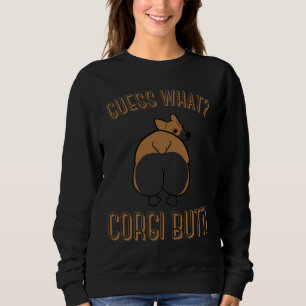 Raad eens wat Corgi Butt Dog Welsh Pembroke Corg Trui