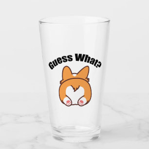 Raad eens wat Corgi Butt Glas
