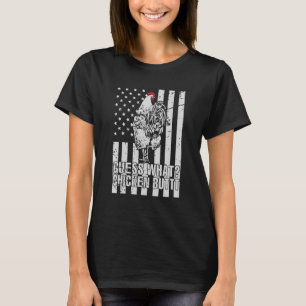 Raad eens wat de vintag Chicken Butt Chicken Joke T-shirt