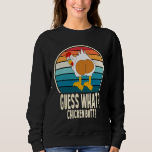 Raad eens wat de witte tekenokes van Chicken Butt  Trui