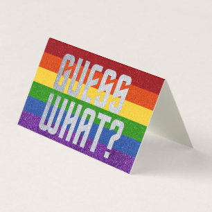 Raad eens wat een pak van 25 LGBT Glitter? Binnenk Kaart