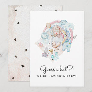 Raad eens wat er tijdens de zwangerschap bekend is aankondiging