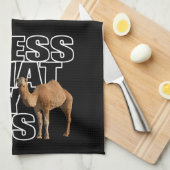 Raad eens wat het is voor dag Hump Day Camel Theedoek (Quarter Fold)