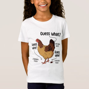 Raad eens wat kip Butt, grappige kip Lover T-shirt