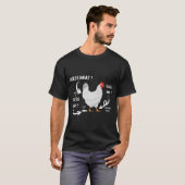 Raad eens wat kip Butt, grappige kip Lover T-shirt (Voorkant volledig)