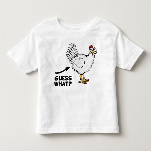 Raad eens wat kip Butt Kinder Shirts (Voorkant)