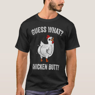Raad eens wat kippen met kippen krijgen t-shirt