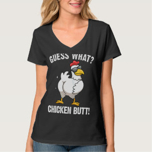 Raad eens wat kippen met kippen krijgen t-shirt