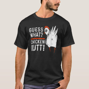 Raad eens wat kippen met kippen krijgen t-shirt