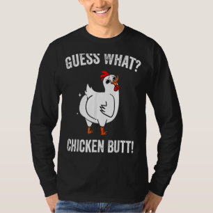 Raad eens wat kippen met kippen krijgen t-shirt