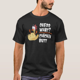 Raad eens wat Kippenga  Boerderijdier Kuiken  Grap T-shirt