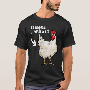 Raad eens wat kippenkont domme vader grap t-shirt