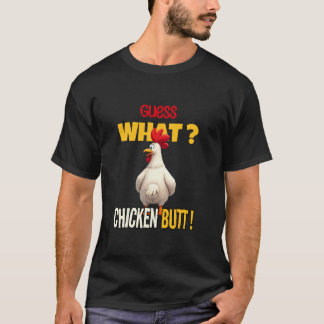 Raad eens wat kippenkont grappige Cartoon kippenli T-shirt