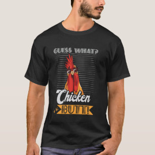 Raad eens wat kippenkont grappige kippenmeme kip t-shirt