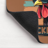 Raad eens wat kippenkont grappige retro haan muismat (Hoek)