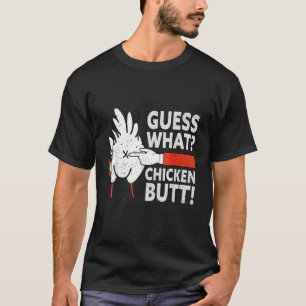 Raad eens wat kippenkont leuk grapjes boerderij ki t-shirt