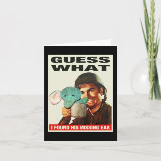 Raad eens wat WWII Poster Notecards Kaart