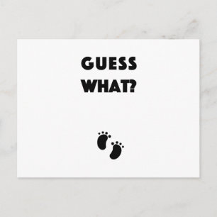 Raad eens welke aankondiging van de zwangerschap briefkaart