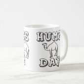 Raad eens welke dag het is Hump Day - grappige Cam Koffiemok (Voorkant rechts)