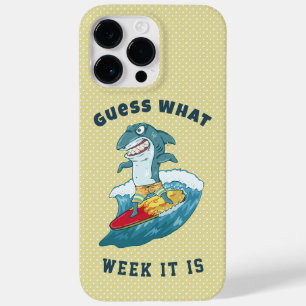Raad eens welke week het is grappig haai  Case-Mate iPhone 14 pro max hoesje