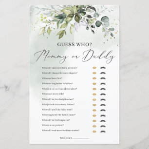 Raad eens wie baby shower voor mama of papa is