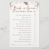 Raad eens wie Bride of Groom is - Terracotta Flora (Voorkant)